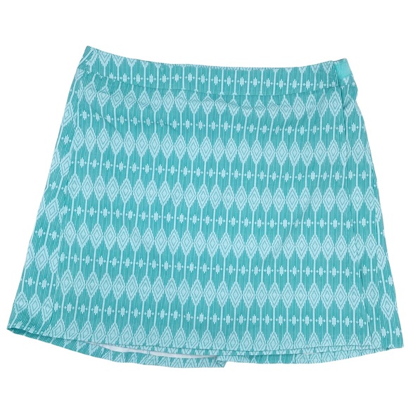 NEW RipSkirt Hawaii Style 201 West End Seaglass Turquoise Print Skirt Size Large - Picture 2 of 7
